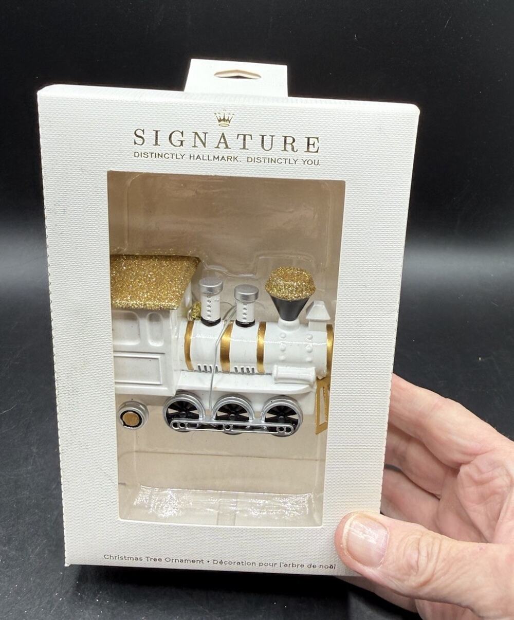 Hallmark Locomotive Train Signature Collection Christmas Ornament NIB -48D